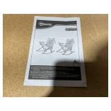 Outsunny Folding Rocking Camping Chairs, Portable Chairs with Headrest, Cooler Bag, Cup Holder, Carry Bag, 2 Pack, Cream