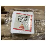 Costway 10FT Hanging Offset Umbrella 32 LED Lights Beige