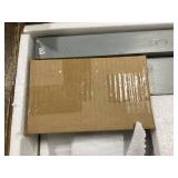 Costway Twin Size Floor Bed with Door & Fence with Safety Guardrails & Slats Support Gray