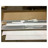 Costway Twin Size Floor Bed with Door & Fence with Safety Guardrails & Slats Support Gray