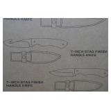 Mossy Oak 4-Pack Stag Finish Knife Set
