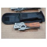 *2* Gun Shaped Folding Knives with Lights