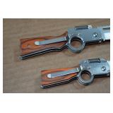 *2* Gun Shaped Folding Knives with Lights