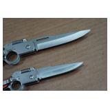 *2* Gun Shaped Folding Knives with Lights
