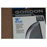Gordon 18" Blade Serrated Machete
