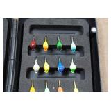 *32* Glow in the Dark Ice Fishing Jigs with Case