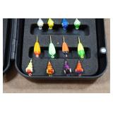 *32* Glow in the Dark Ice Fishing Jigs with Case