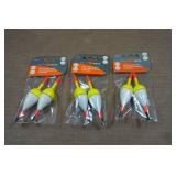 *3* South Bend 2-Packs Ice Fishing Glow in the Dark Floats