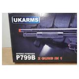 UKArms P799B Spring Powered Airsoft Pistol and Shotgun