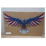 Laser Cut Metal American Eagle Wall Art