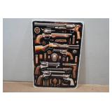 Novelty Metal Sign - Guns