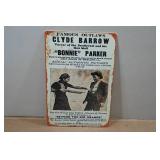 Novelty Metal Sign - Bonnie & Clyde