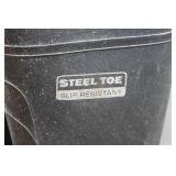 Steel Toe Rubber Boots - Size 9