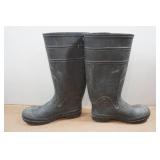 Steel Toe Rubber Boots - Size 9