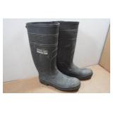 Steel Toe Rubber Boots - Size 9