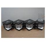 *4* Lucky Shot Whiskey Glasses with Embedded Bullets