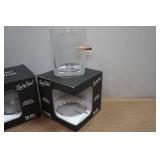 *4* Lucky Shot Whiskey Glasses with Embedded Bullets