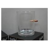 *4* Lucky Shot Whiskey Glasses with Embedded Bullets