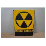 Fallout Shelter Metal Sign
