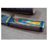 Damascus Fixed Blade Hunting Knife