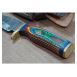 Damascus Fixed Blade Hunting Knife