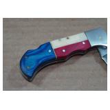 Damascus Folding Hunting Knife