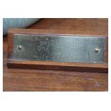 Vintage Minnesota Ducks Unlimited Greenwings "Life Sponsors" Plaque