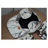 Snow Camo Jacket, Pants, and Hat