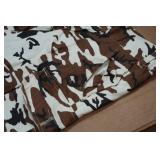 Snow Camo Jacket, Pants, and Hat