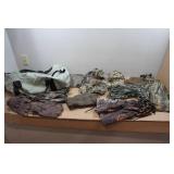 Assorted Hunting Camo and Gloves