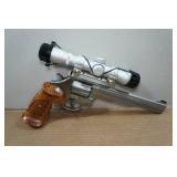 Smith & Wesson 617-6 .22LR Double-Action Stainless Steel Revolver - 8-3/8" Barrel, NcStar Scope