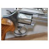Smith & Wesson 617-6 .22LR Double-Action Stainless Steel Revolver - 8-3/8" Barrel, NcStar Scope