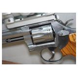 Smith & Wesson 617-6 .22LR Double-Action Stainless Steel Revolver - 8-3/8" Barrel, NcStar Scope