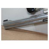 Smith & Wesson 617-6 .22LR Double-Action Stainless Steel Revolver - 8-3/8" Barrel, NcStar Scope