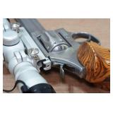 Smith & Wesson 617-6 .22LR Double-Action Stainless Steel Revolver - 8-3/8" Barrel, NcStar Scope