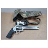 Smith & Wesson 460XVR .460 S&W Magnum Stainless Steel Revolver - 8-3/8" Barrel - Leupold Gilmore Red Dot Sight