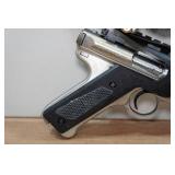 2002 Ruger Mark II Competition Target Model .22 LR Semi-Auto Pistol - 6-7/8" Tapered Barrel - NcStar Scope