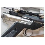 2002 Ruger Mark II Competition Target Model .22 LR Semi-Auto Pistol - 6-7/8" Tapered Barrel - NcStar Scope