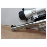 2002 Ruger Mark II Competition Target Model .22 LR Semi-Auto Pistol - 6-7/8" Tapered Barrel - NcStar Scope