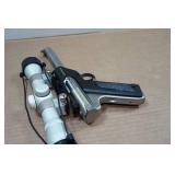 2002 Ruger Mark II Competition Target Model .22 LR Semi-Auto Pistol - 6-7/8" Tapered Barrel - NcStar Scope