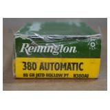 50 Remington .380 Auto 88 Gr JHP Ammo
