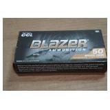 50 CCI Blazer Brass 9mm Luger 124 Gr FMJ Ammo