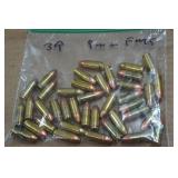 39 Loose 9mm FMJ Ammo
