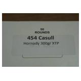50 .454 Casull 300 Gr Hornady XTP Ammo