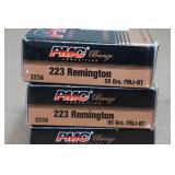 60 PMC Bronze .223 Rem 55 Gr FMJ-BT Ammo