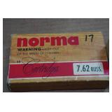 19 7.62 x 54R Ammo - 17 Norma SP