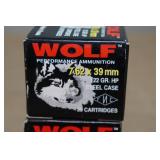 40 Wolf 7.62 x 39mm 122 Gr HP Steel Case Ammo