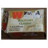 40 WPA Military Classic 7.62 x 39mm 124 Gr FMJ Steel Case Ammo