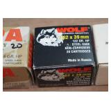 60 Assorted 7.62 x 39mm HP Ammo