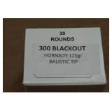 30 .300 Blackout 125 Gr Hornady Ballistic Tip Ammo